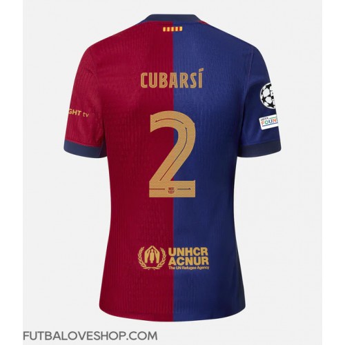 Dres Barcelona Pau Cubarsi #2 Domáci 2024-25 Krátky Rukáv